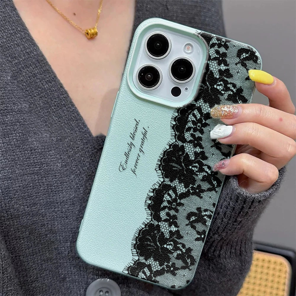 Dantel Dizaynlı iPhone Çexolu