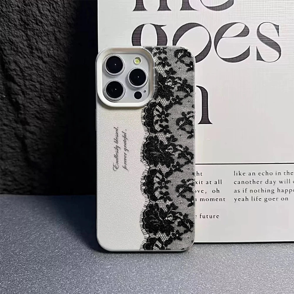 Dantel Dizaynlı iPhone Çexolu